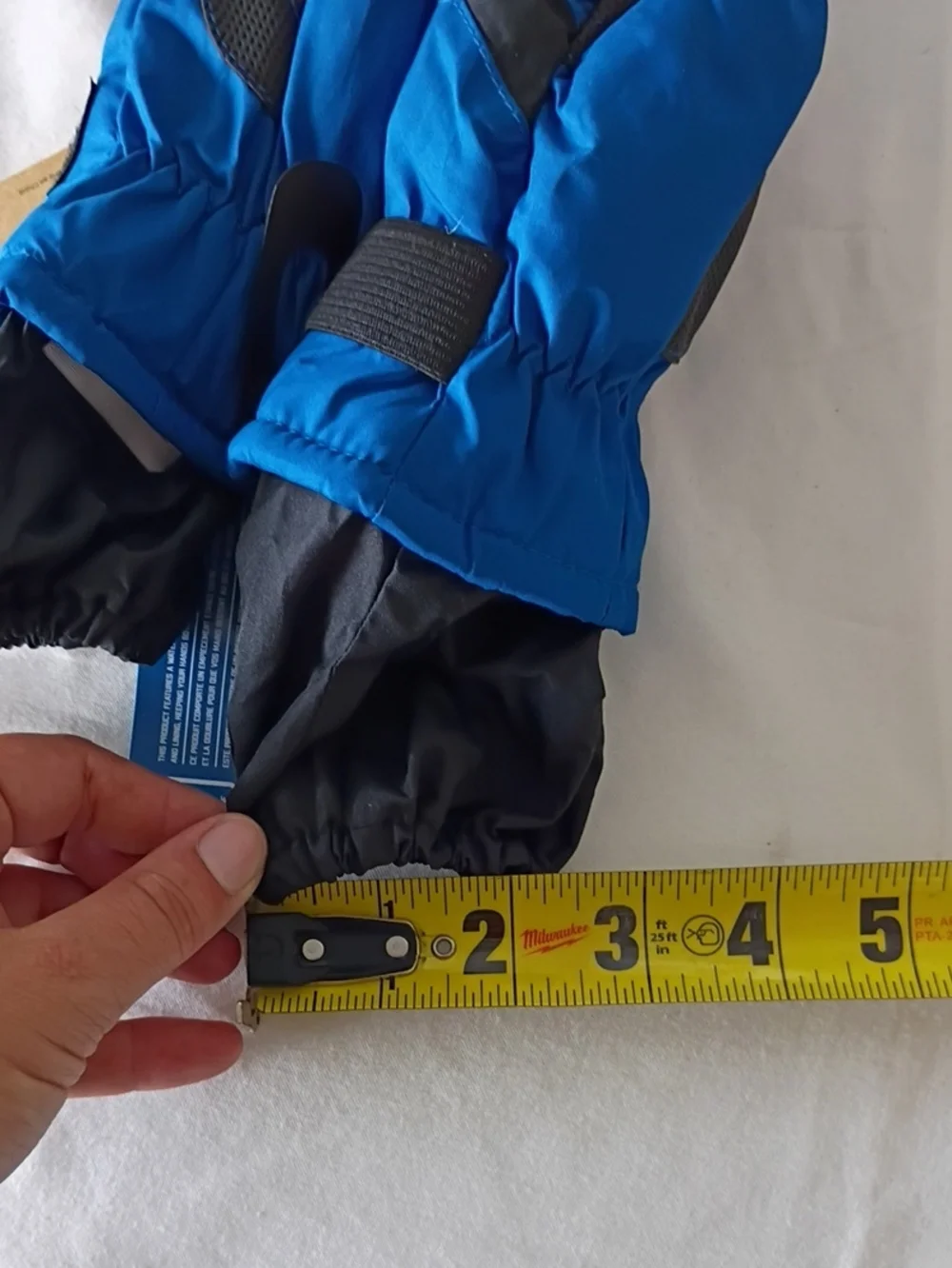NWT Igloos Blue/Black Gray 3M Insulated Winter Mittens Youth Small Waterproof